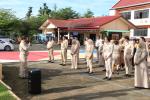 อบต.บ้านควน ร่วมกิจกรรมเข้าแถวเคารพธงชาติ พร้อมมอบนโยบายในกา